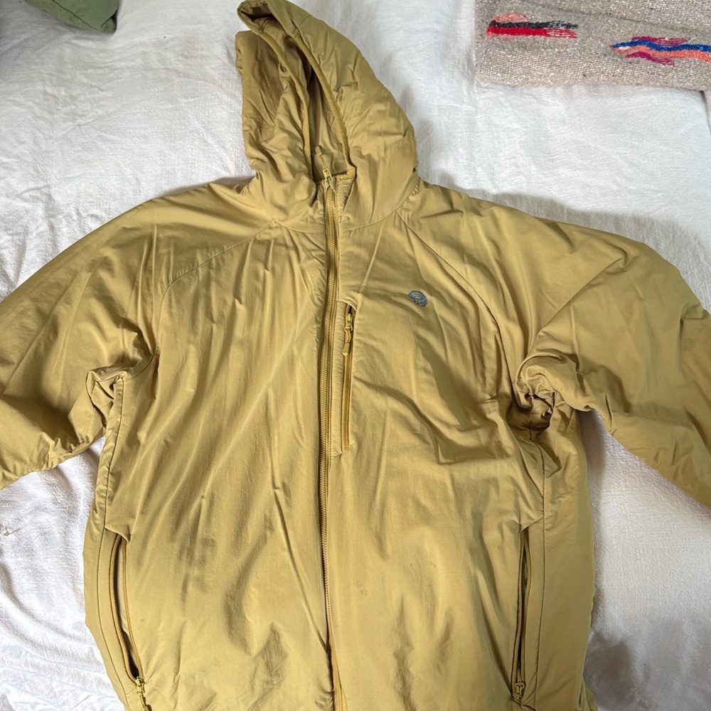 Mountain Hardwear Men's Mustard Hooded Jacket